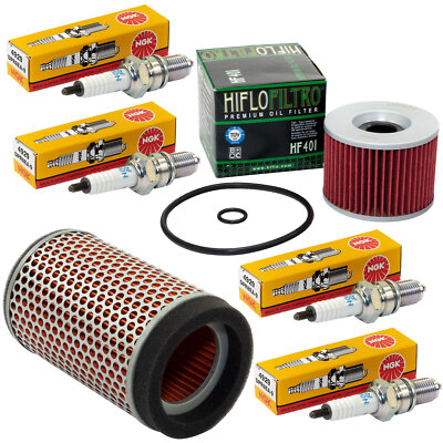 Wartung für Yamaha XJR 1300 RP19 XJR 2007-2016 Set Luftfilter Ölfilter Zündkerze