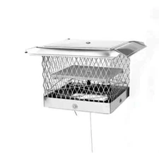Lock-Top II 13 in. x 13 in. Base California Mesh Chimney Cap and Damper Combo