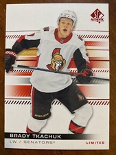 19-20 UD SP Authentic Hockey Red Limited 43 Brady Tkachuk