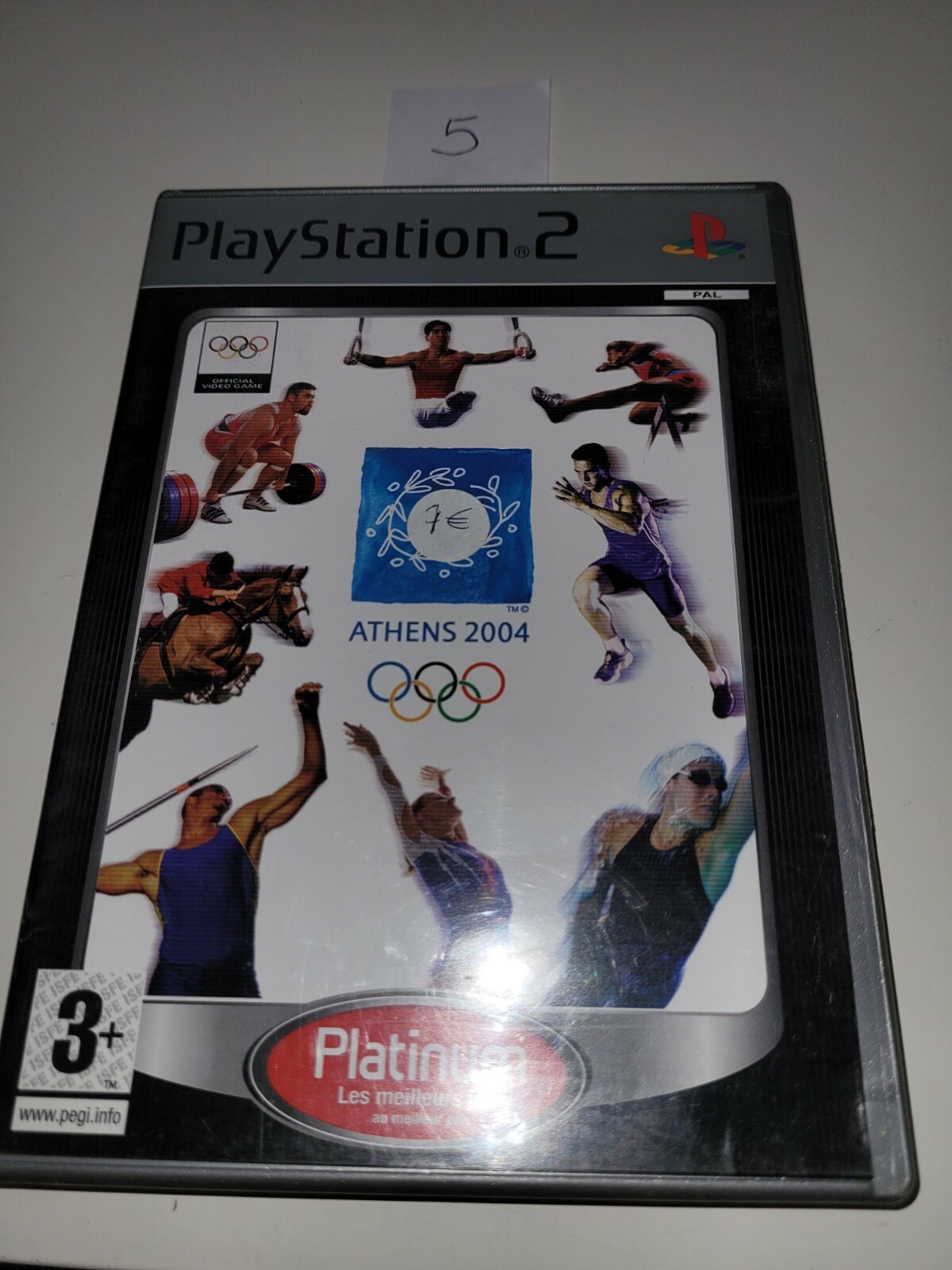 Sony PlayStation 2/PS2 - Athens 2004 - Platinium-Sans Notice - Bon État 