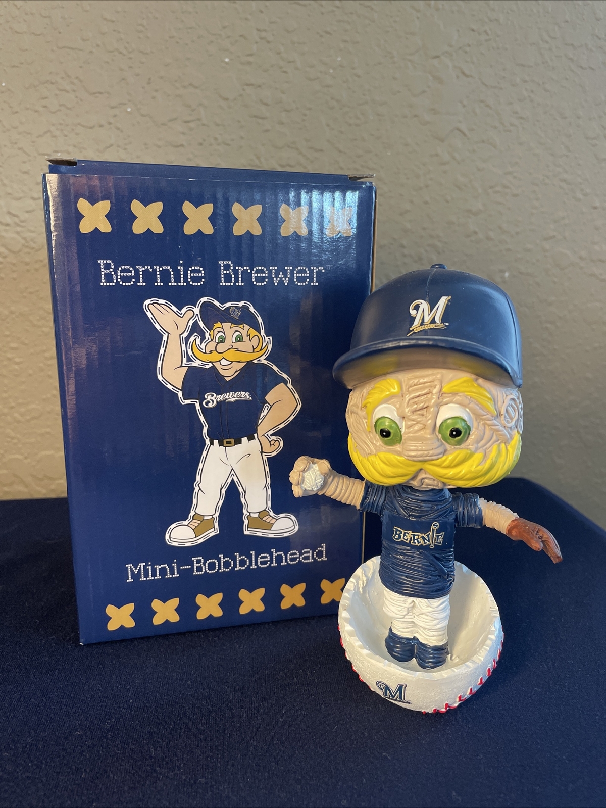 Bernie Brewer Bobblehead Stitch N Pitch Rare Milwaukee Brewers NIB SGA