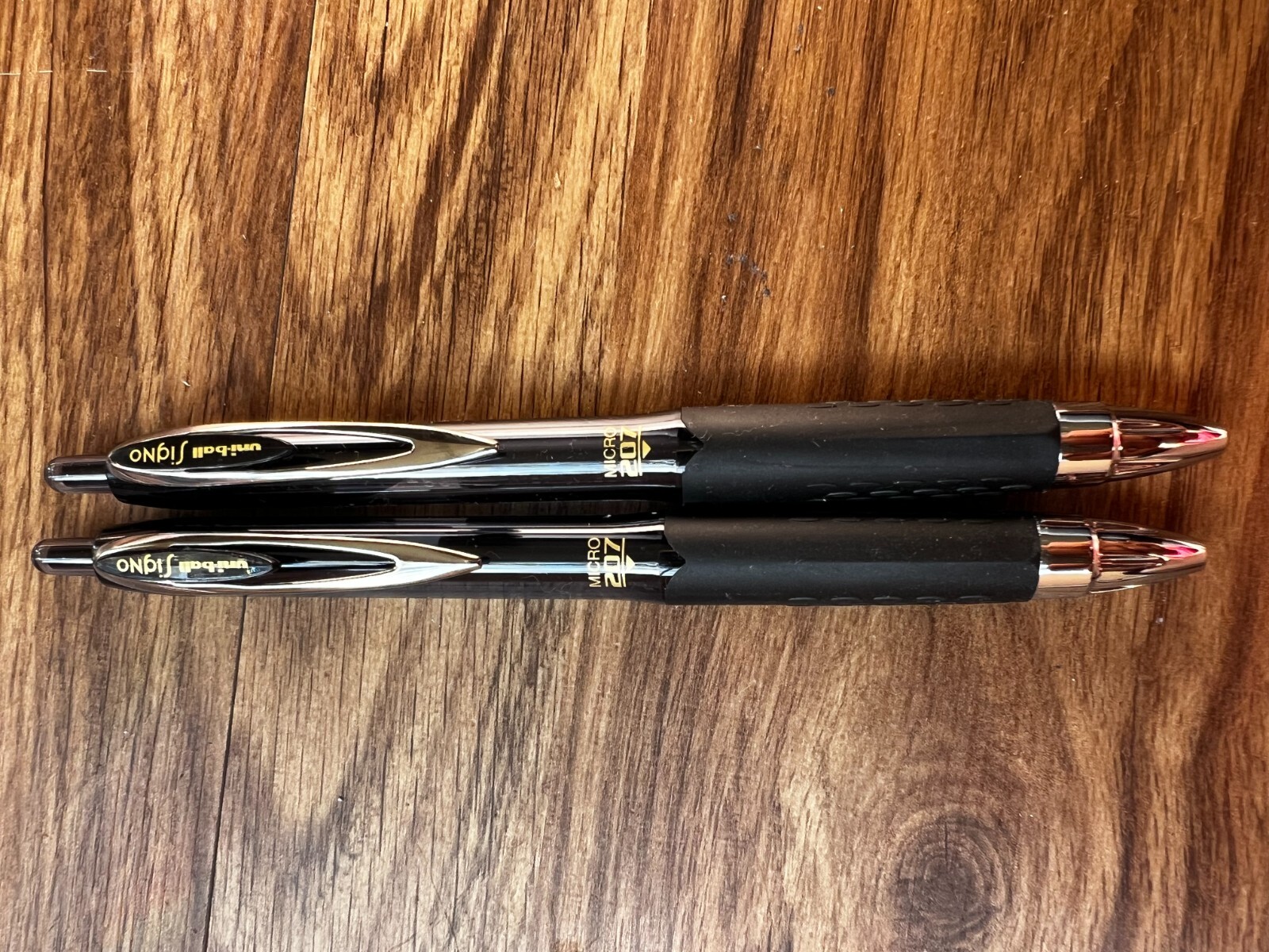 Signo 207 Gel Pen 2pk 0.38mm Ultra Micro Black Gel Ink Pens-image