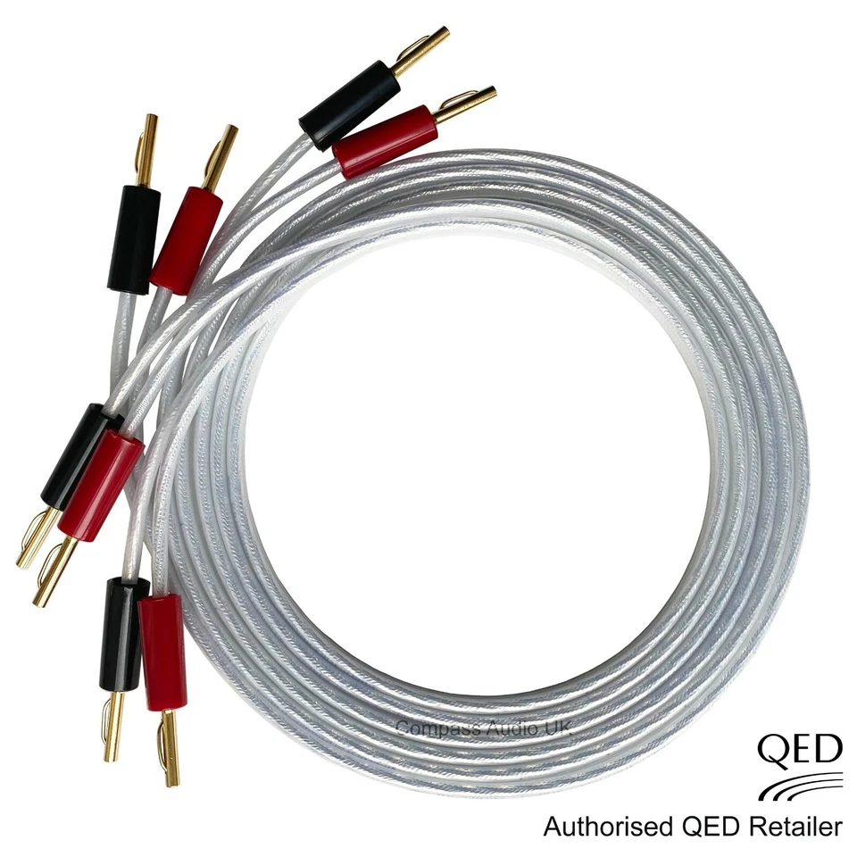 QED XT25 Performance Speaker Cable SINGLE with 4 x 4mm Gold Banana Plugs Fitted - Image 3 of 4