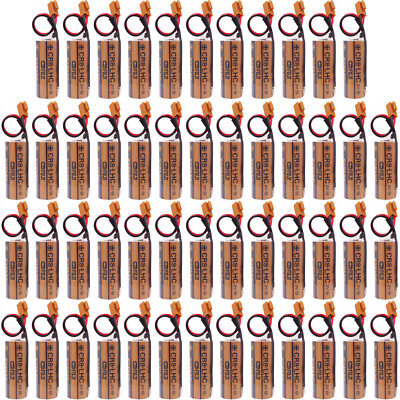 50pcs FDK FUJI CR8.LHC 17450 3V Battery Memory Backup Power Battery w Brown plug