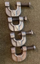 Vintage kleine Klemmen F&M 3/8" 4 Stück 🇺🇸 Steampunk Mehrzweck I Beam