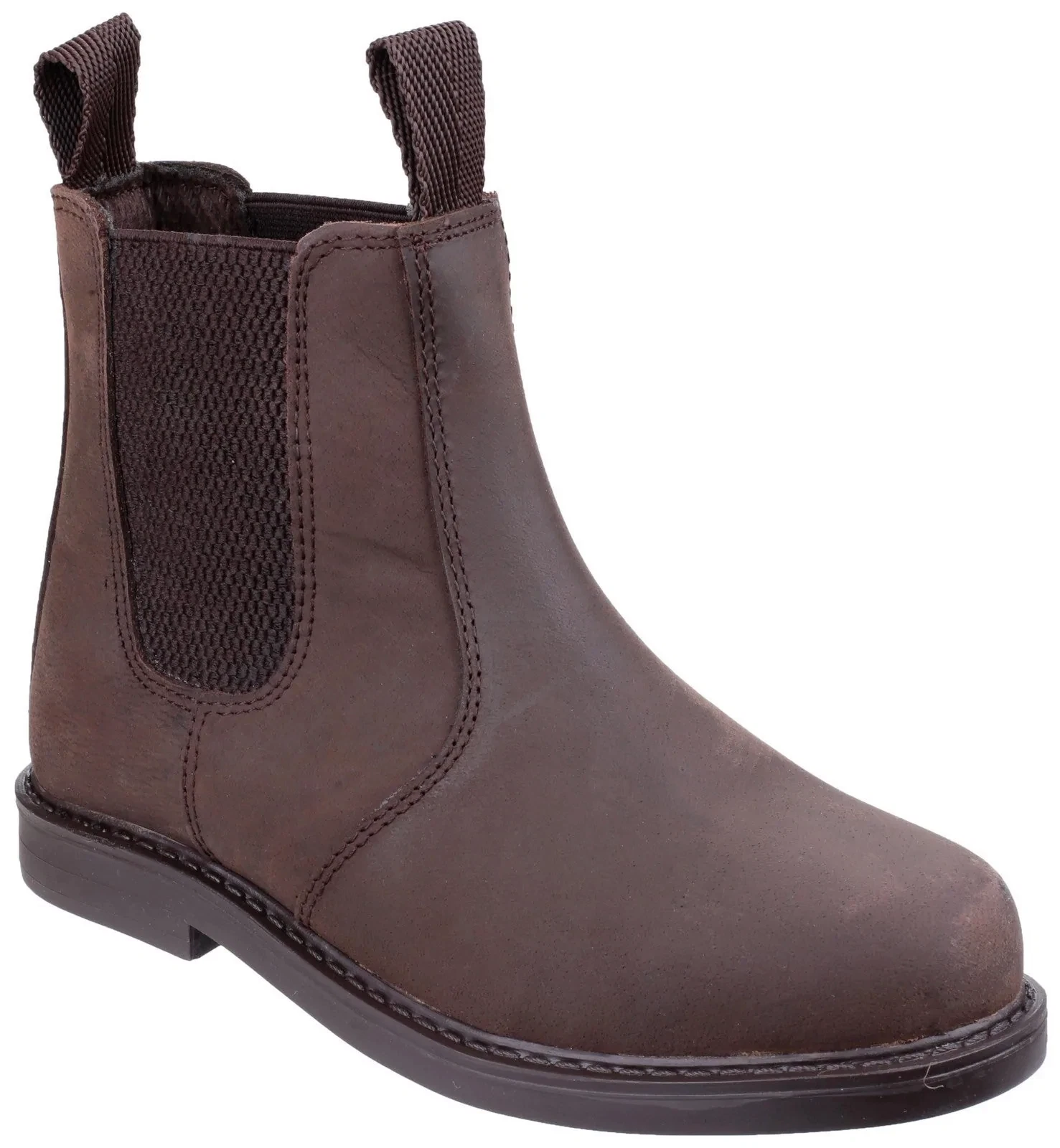Kids Cotswold Camberwell Brown Leather Lightweight Chelsea Dealer Boots Shoes