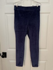 Lands End Luxuriously Soft Loungewear Womens S 6-8 Blue Pants 28W