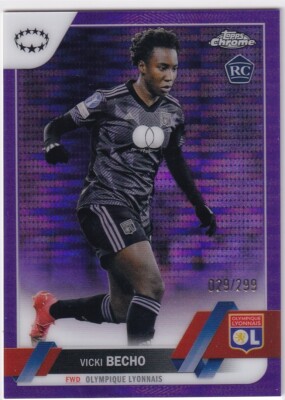 2023 Topps UEFA Women's Champs Purple Pulsar #029/299 #98 Vicki Becho RC