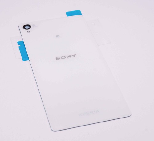 Vitre Arrière Blanche Pour Sony Xperia Z3 - Modèles D6603/D6643/D6653 - Avec Adhésif - Neuf