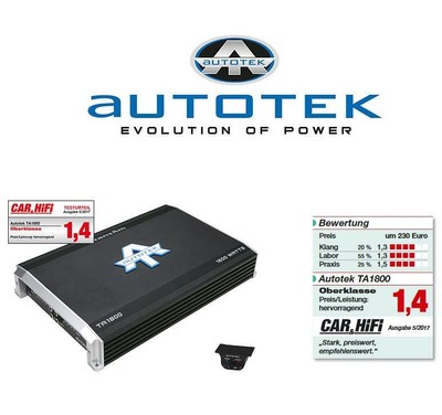 Autotek TA1800 1-Kanal Mono Class D 