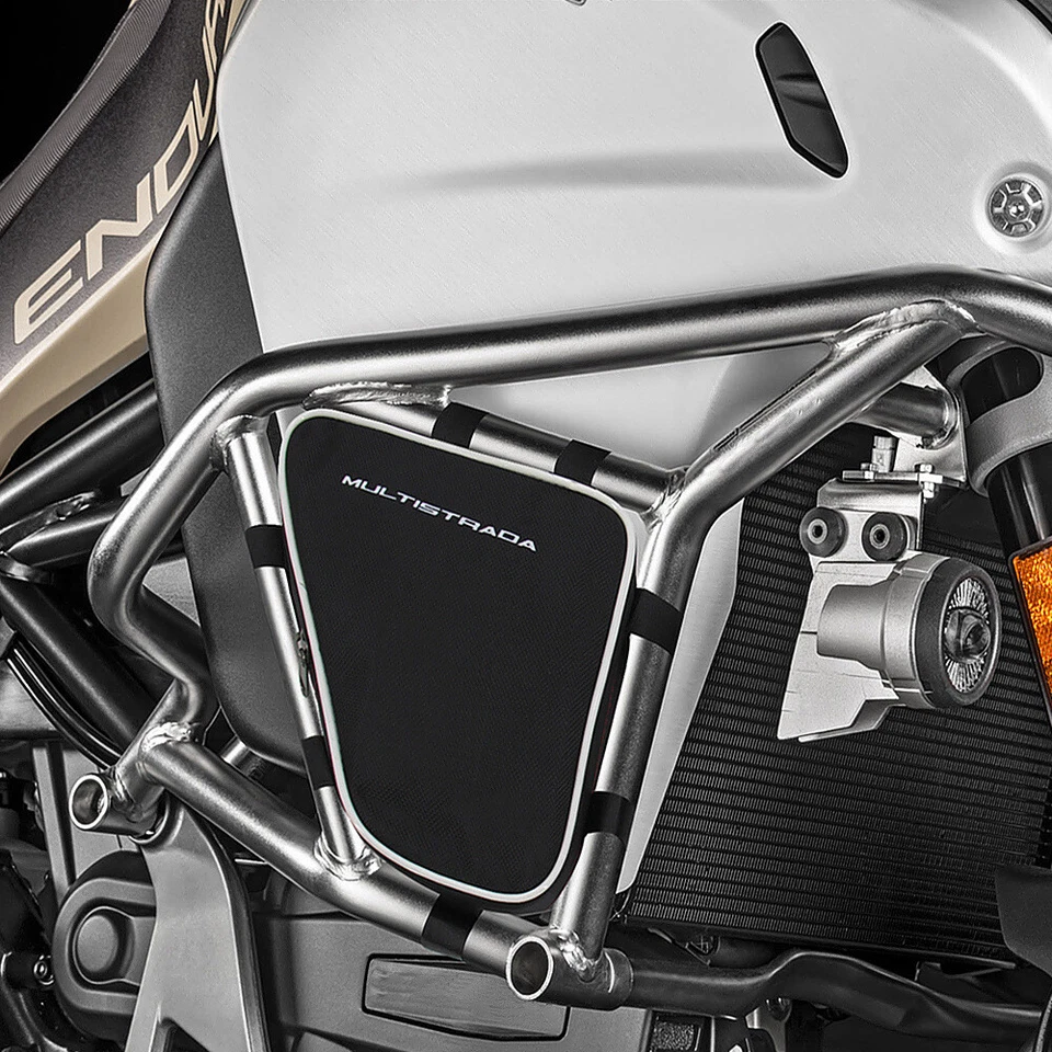 Para Ducati Multistrada 1200 Cuadro Barra de Choque Impermeable Alforjas Bolsa de Almacenamiento Foto 3 de 4