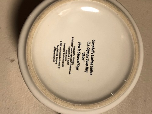 Winter Olympics 2002 Soup Mugs Salt Lake City Campbells Soup Set of Four - Picture 8 of 10