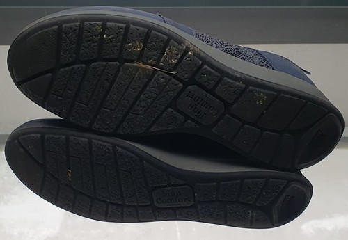 FINN COMFORT Mellow Damen Schuhe Schnürschuh Einlage 6,5/ 40 marine Leder bequem - Bild 3 von 3