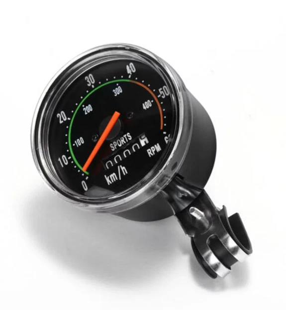 Vintage Style Bicycle Bike Speedometer Analog Mechanical Odometer