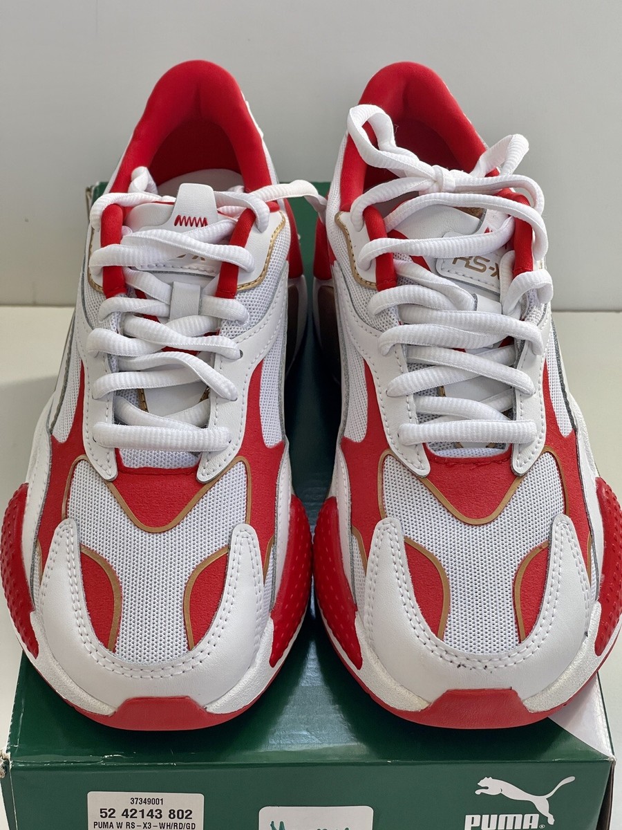 Size PUMA RS-X3 Varsity White High Risk Red W for sale
