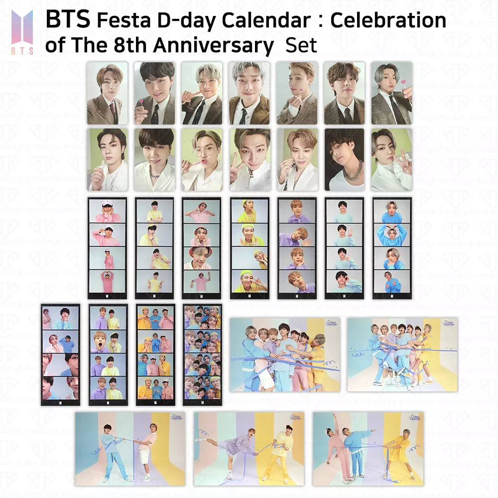 BTS FESTA D-DAY CALENDAR：8th Anniversary