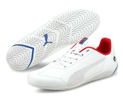 PUMA BMW MMS RDG RIDGE CAT WHITE RED BLUE M SPORT ATHLETIC DRIVING RACING SHOE
