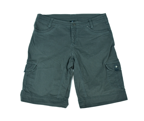 Kuhl Shorts Damen Gr. 12 Cargo grau Bermuda Wandern Nylon Stretch Outdoor