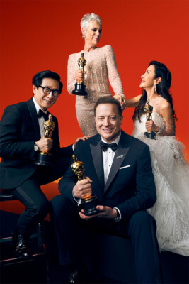 Jamie Lee Ke Huy Quan Michelle Yeoh Brendan Fraser 2023 Wall - POSTER 20''x30''