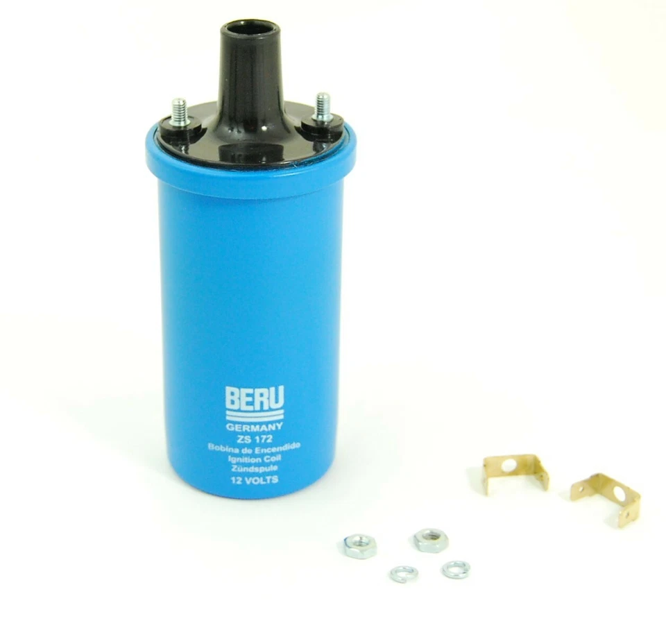 Bobina de encendido Beru para Volkswagen Type1 Type2 Type3 Ghia Thing 12 voltios azul Foto 3 de 4