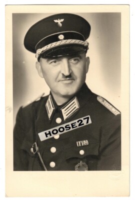 Portrait Reichsbahnoberinspektor Spangenberg Cannstatt AK 2.WK orig. TOP 9005