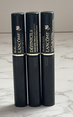 3x Lancome Definicils High Definition Mascara Mini Travel Size 2ml