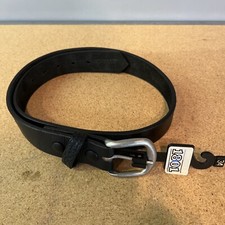 Boston leather 1801 Belt Milled English Bridle Leather Black Made in USA