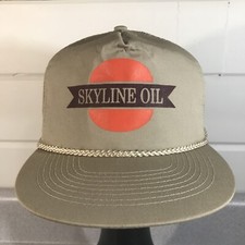 Vintage Cobra Cap Hat Skyline Oil Gas Rig Cor...