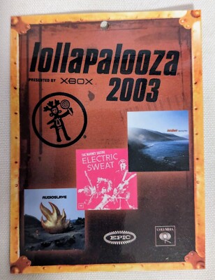 2003 LOLLAPALOOZA SONY SUMMERR TOUR CONCERT PASS LAMANATED