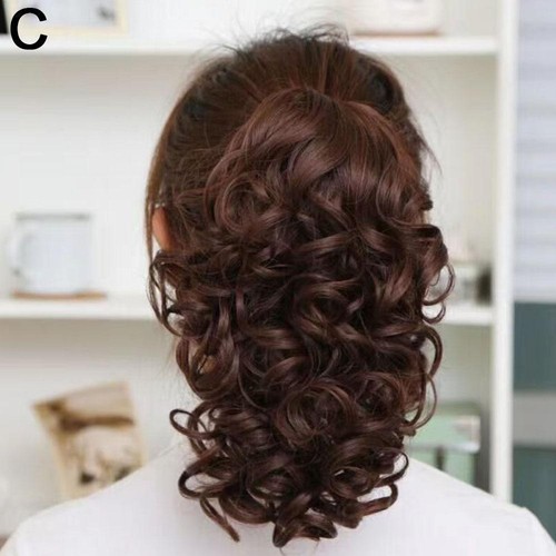 Curly Ponytail Wigs Claw Clip Fashion Thick Fluffy Multiple Wig Hair #^ L1P X6U8 - Picture 15 of 16