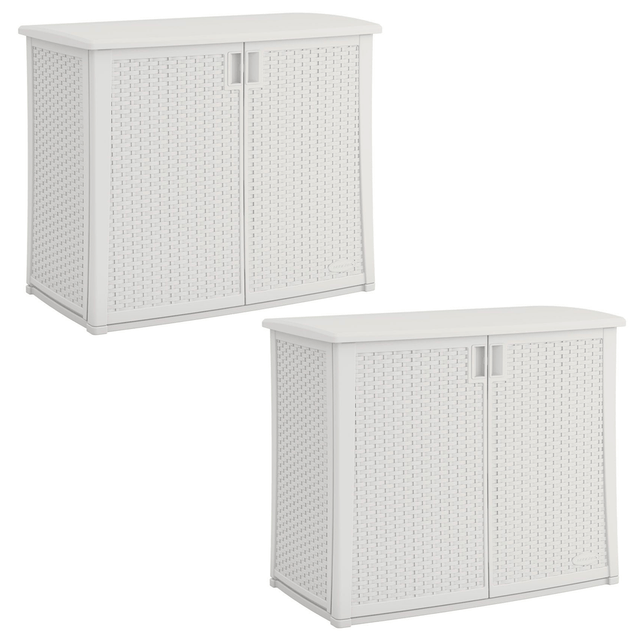 Suncast Categories Elements Outdoor 40 Inch Wide Cabinet For Sale