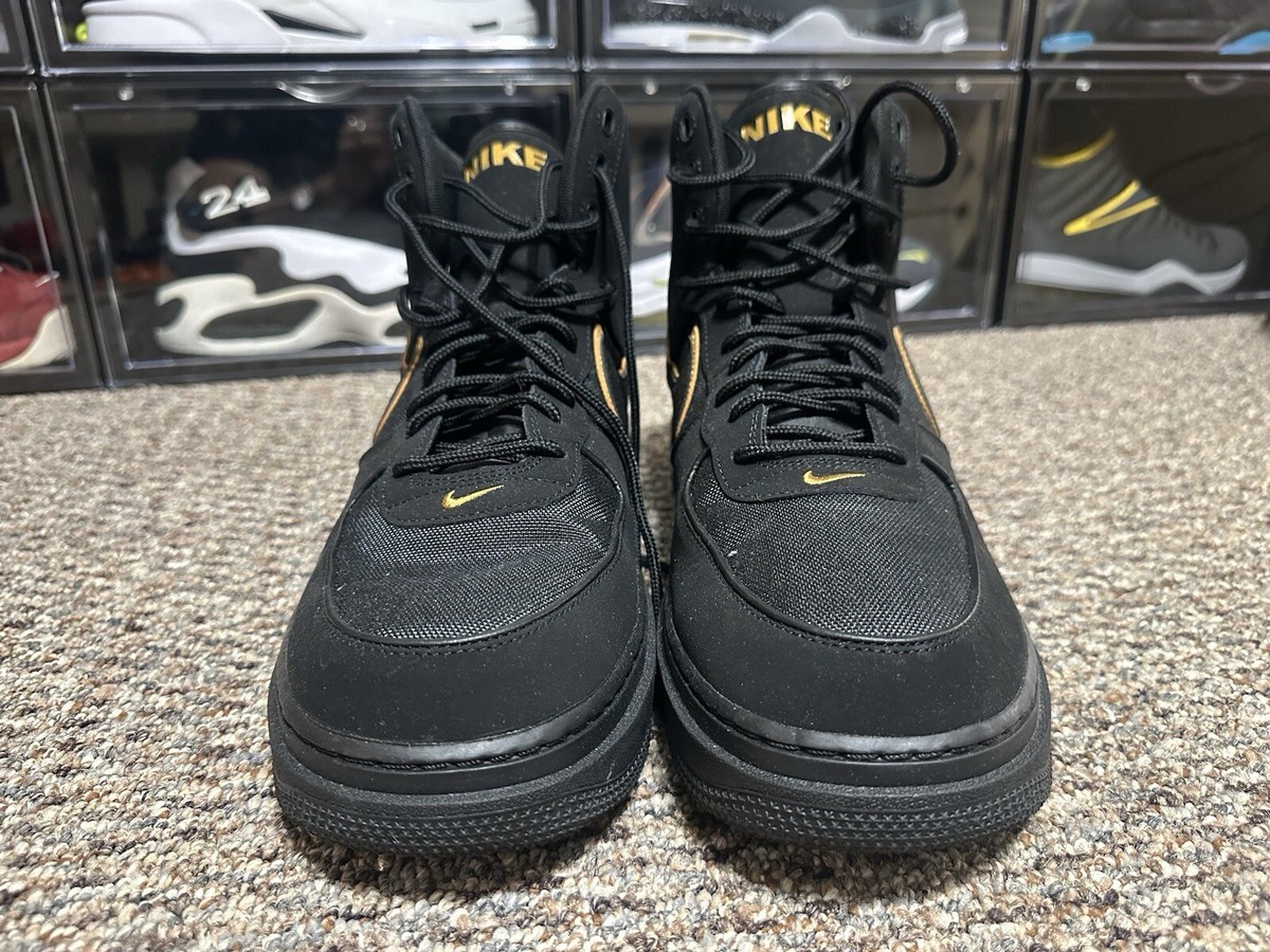 Nike Air Force 1 Boot AF1 Cordura Black Wheat University Gold Low