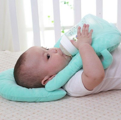 baby pillow with bottle holder