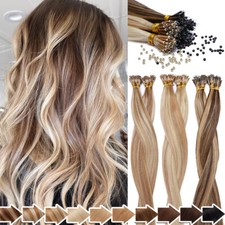 Invisible Nano RIng Nano Beads HUman Hair Remy Extensions FULL Head Thick Long