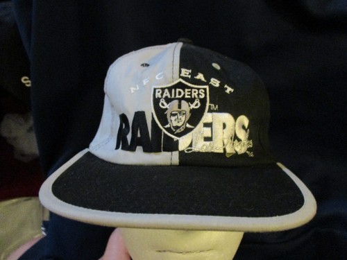 LOS ANGELES RAIDERS VINTAGE 1980s 2-SIDED ERROR NFC WEST HAT CAP LAS VEGAS RARE - 第 2/22 張圖片