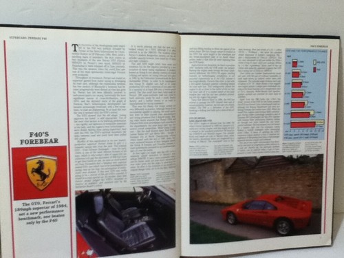 VINTAGE 1990 SUPERCARS FERRARI F40 WRITTEN BY: MARK HUGHES - Picture 2 of 5