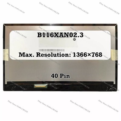 B116XAN02.3 11,6'' 1366×768 LED Slim LCD Bildschirm Laptop Ersatz Panel 40 Pin
