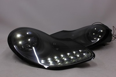 LED BLACK SMOKE Scheinwerfer vorne für Porsche 911 996 Boxster Frontscheinwerfer