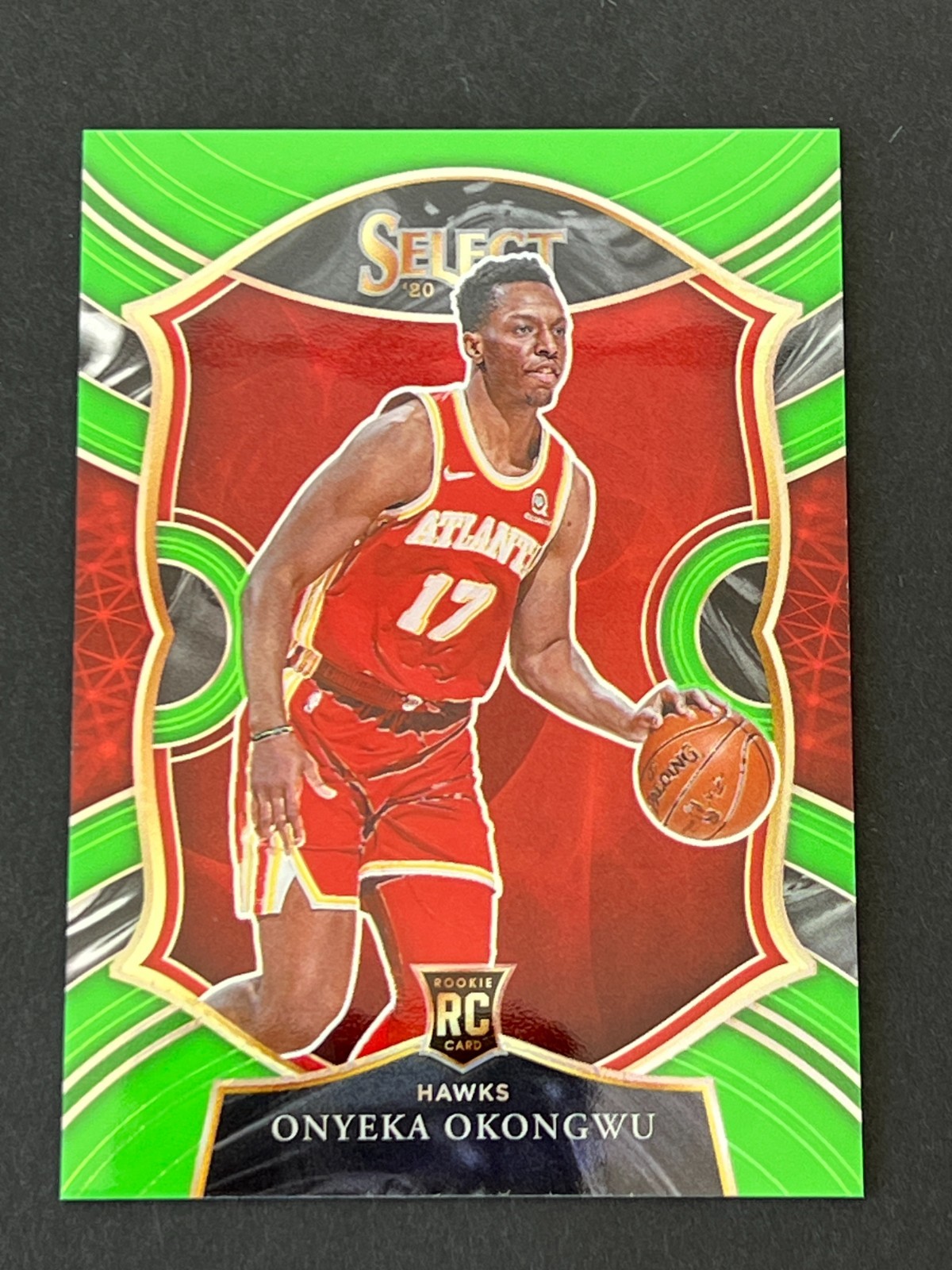 Onyeka Okongwu 2020-21 Select Concourse Neon Green RC #ed 30/75