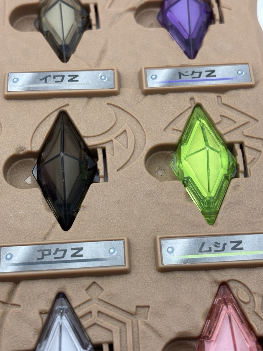 Pokemon Z Ring & Z Crystal All 18 set Opened 2016 Vintage Toy