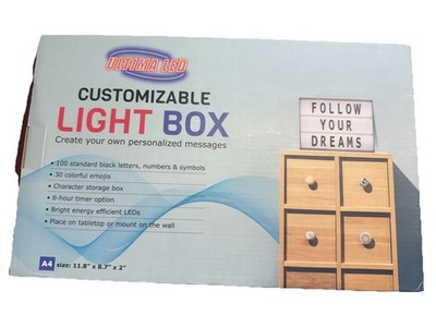 Customizable Light Box, USB Or battery