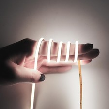 3mm COB Strip Light, DC 12V Cold White 16.4ft Flexible Cuttable Ultra-Thin LE...