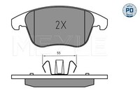 Meyle Bremsbelagsatz, Scheibenbremse 025 222 6920/PD FüR Ford