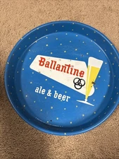 VINTAGE BALLANTINE ALE & BEER TRAY 13 INCH, NEWARK NJ