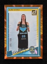 2025 Panini Donruss WNBA Rated Rookie Orange Laser 85/199 Ajsa Sivka #93 1gv4