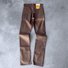 Vintage 70s Levi's 519 Brown Corduroy Pants Bootcut NOS w/ Flasher Brown 27/34