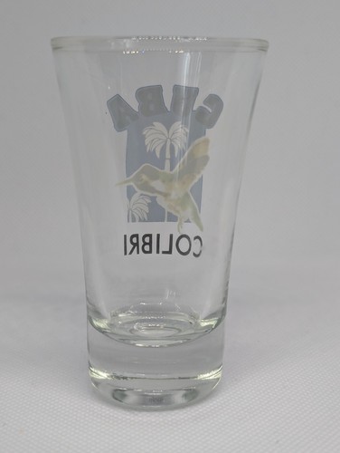 CUBA COLIBRI Trogon Bird SHOT GLASS SHOT GLASS - Picture 2 of 2