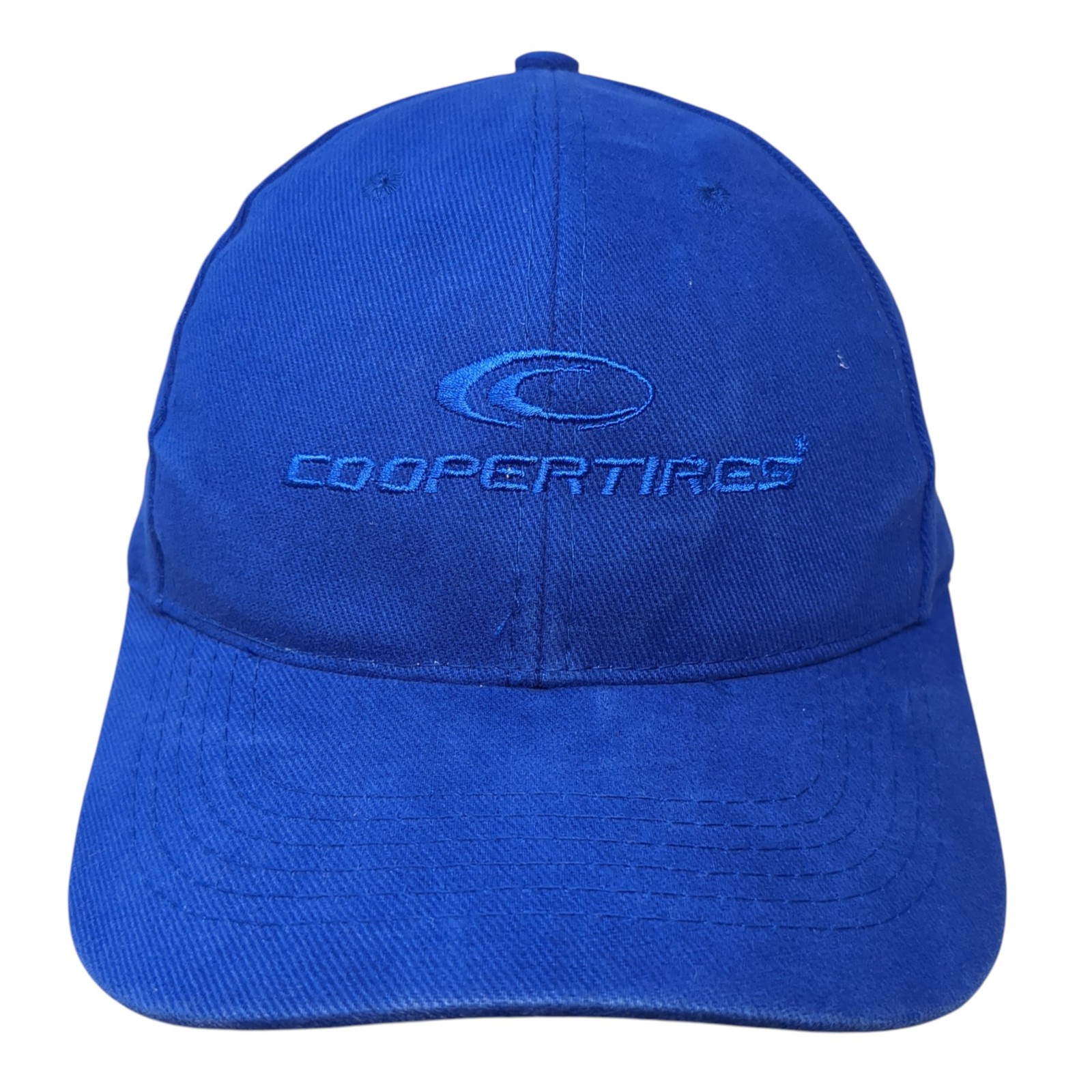 Cooper Tires Strapback Hat Solid Blue One Size Em… - image 1