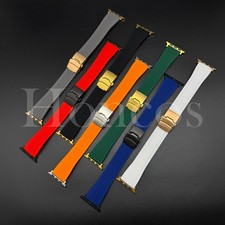 38 40 41 42 44 45 46 49 MM Aquanaut Silicone Rubber Band For Apple Watch Series