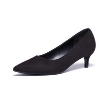 Damen Kitten Heels Klassische 5 cm niedrige Absatzpumps, SlipOn, geschlossene...